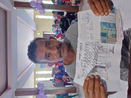 Penyaluran BLT Bulan Desember Tahun 2022, kepada 95 KPM Desa Hunuth